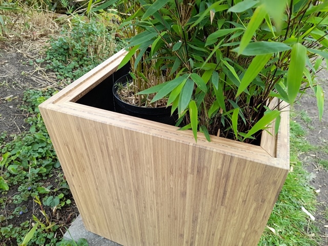Bamboehouten plantenbak - Afbeelding 2